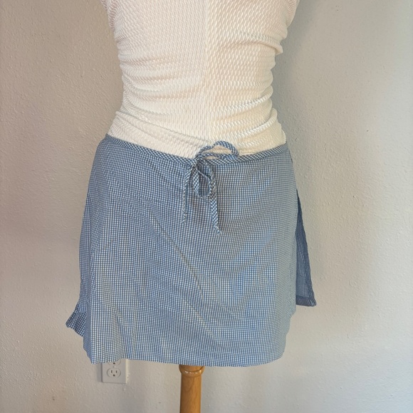 Vintage Blue & White Gingham Skort - Picture 3 of 11